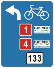 Routenbeschilderung in Estland